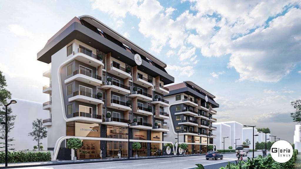 Lägenheter i ny byggnad till salu i Turkiet med avbetalning, Alanya - Mahmutlar
