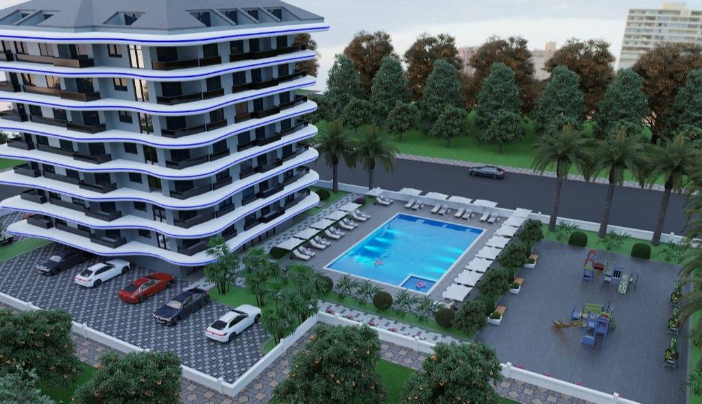 New construction of 2-room apartments, Alanya - Avsallar