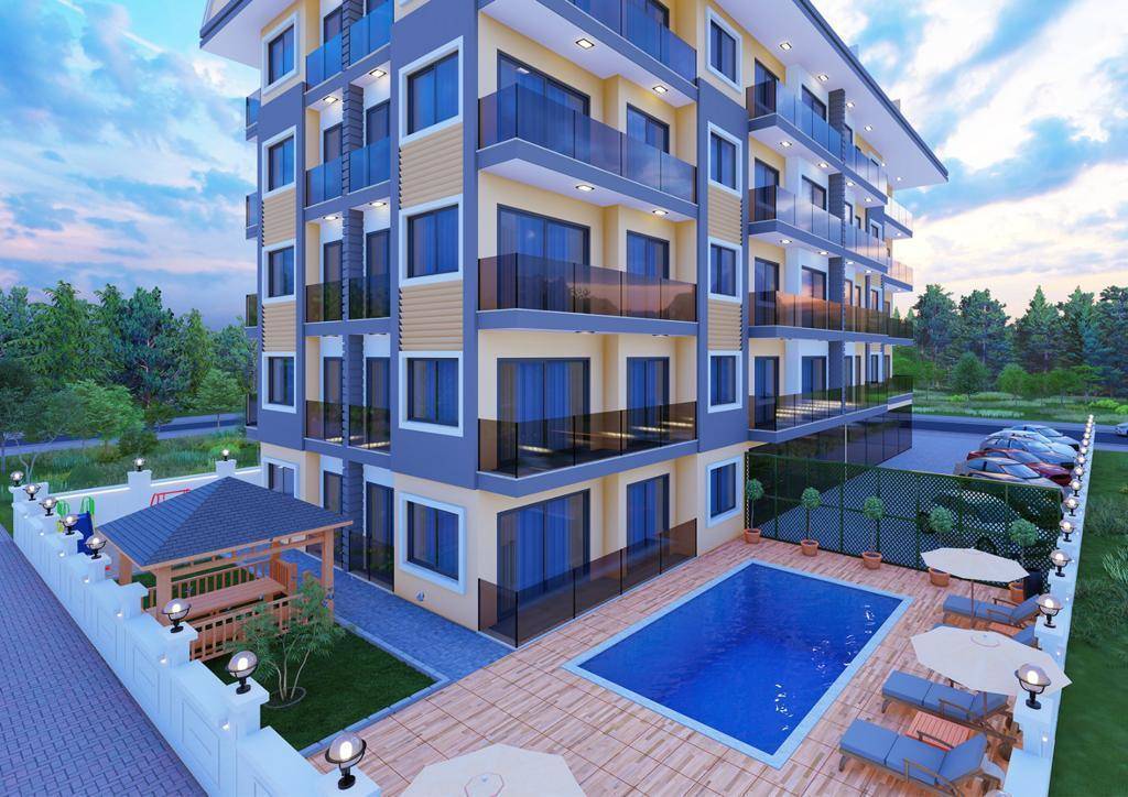 Apartments under construction only 150 meters from the beach, Alanya - center