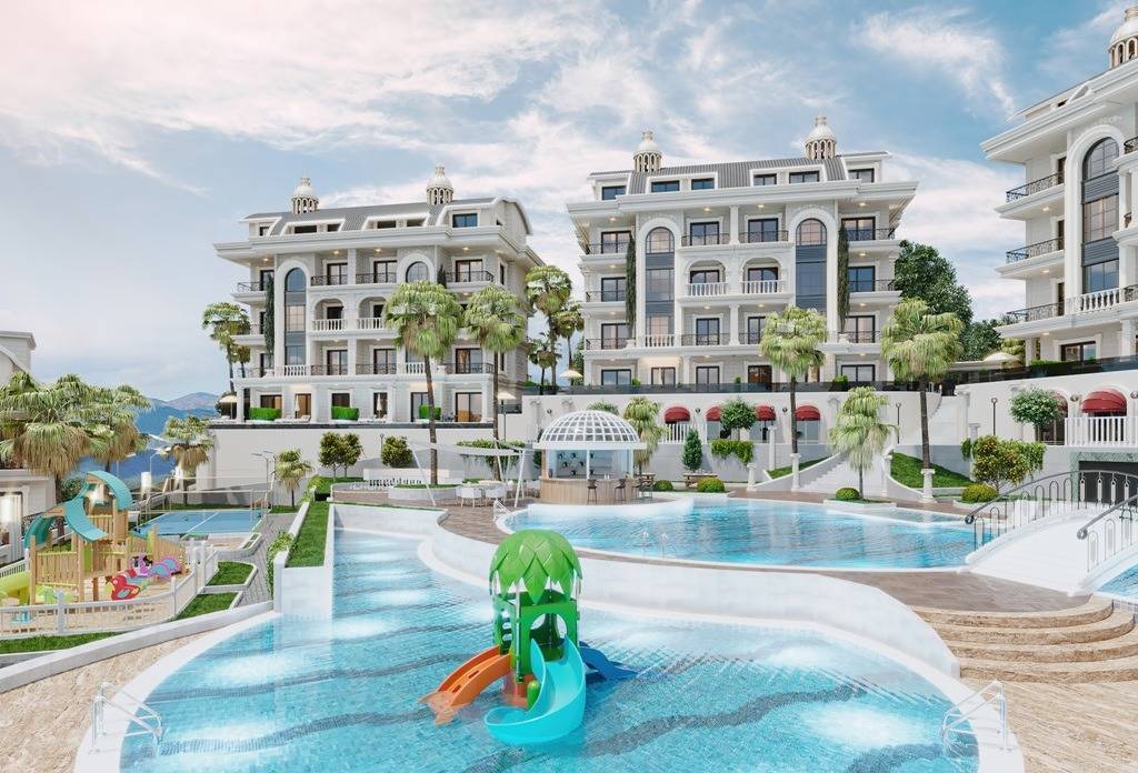  New apartments under construction for sale in Turkey, Alanya - Türkler 