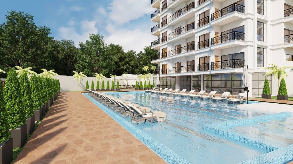 New apartment for sale in Turkey in a quiet location Alanya - Avsallar, good price