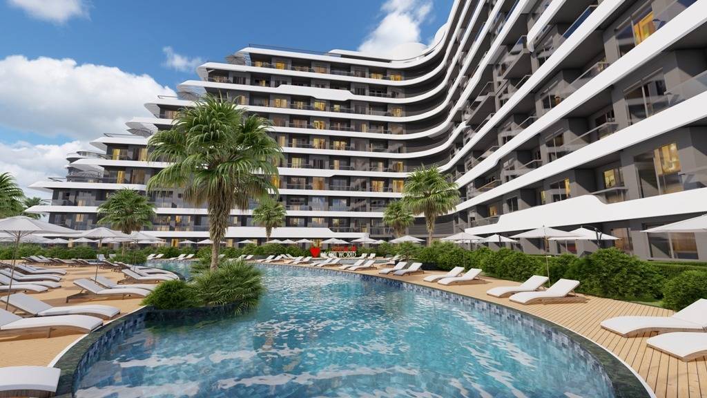 Luxus-Neubauwohnungen zum guten Preis zu verkaufen in Antalya - Altıntaş 