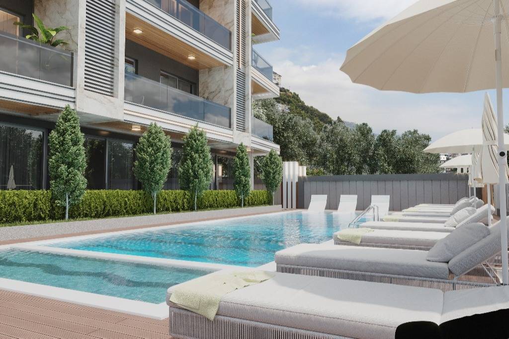 Newly built apartments for sale in the center of Alanya, 900 m from Kleopatra beach