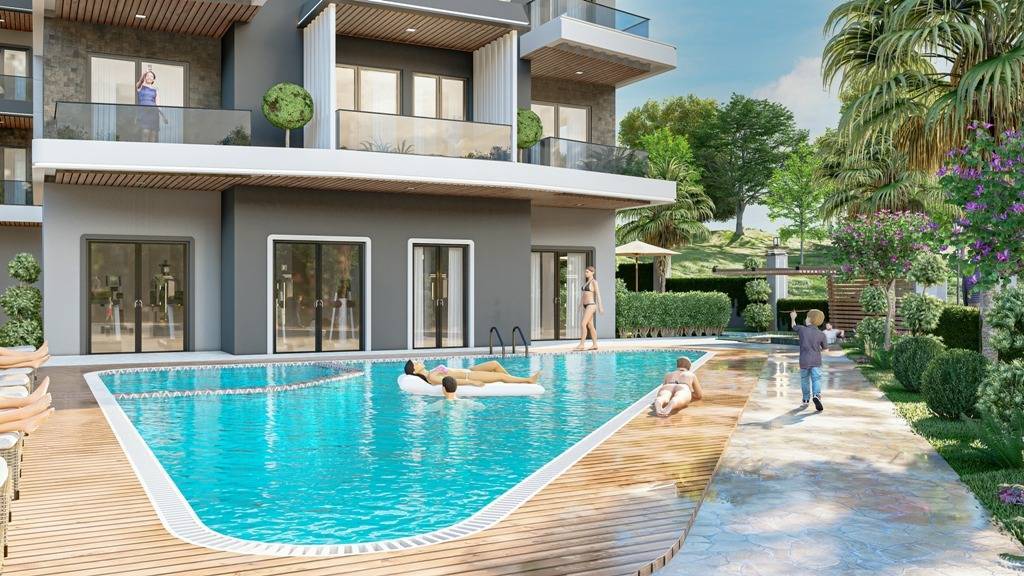Nové byty vo výstavbe, tichá lokalita Alanya - Demirtaş