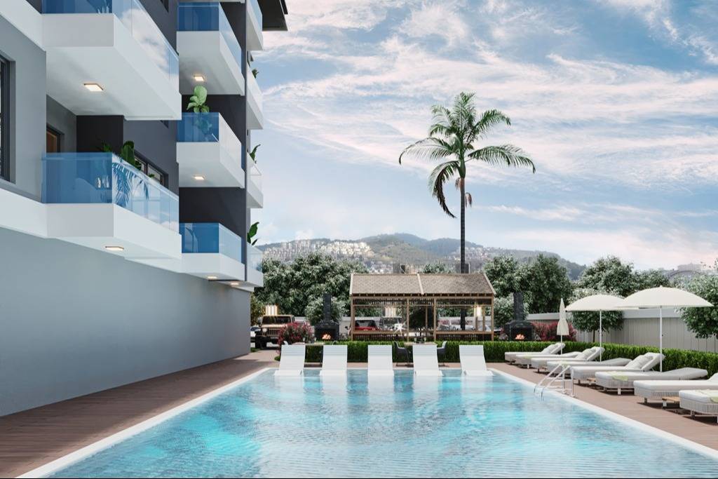 Newly built apartments in Kargicak Alanya, just 250 m from the beautiful beach