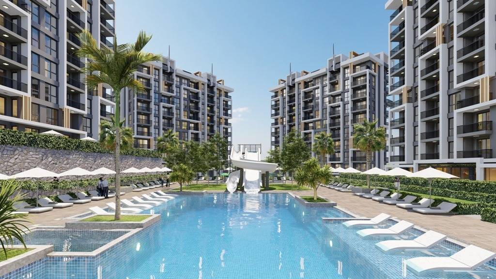 Apartamenty w luksusowym kompleksie z atrakcjami na wspaniałe rodzinne wakacje w Turcji